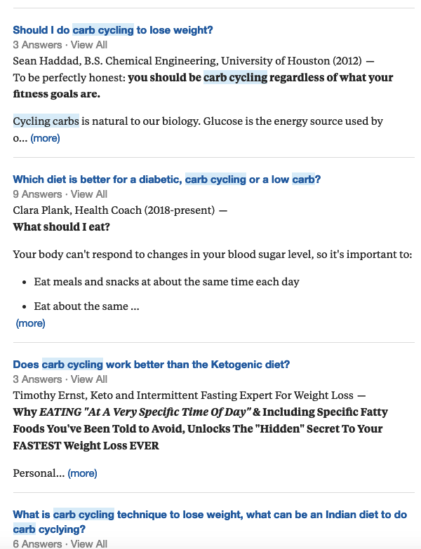Questions asked in Quora