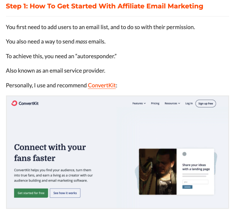 how to write an affiliate blog post
