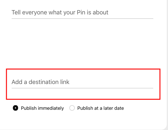 How to add links to pins in pinterest