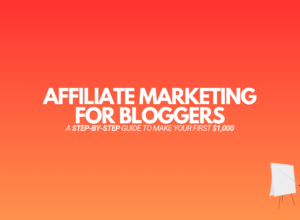 Affiliate Marketing For Bloggers (How To Make Your First $1,000)