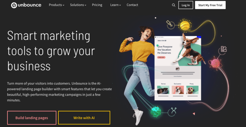unbounce - best landing page builder for affiliate marketing