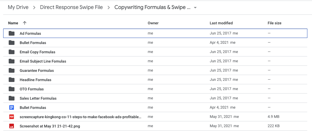 copywriting for affiliate marketing (swipe file example)