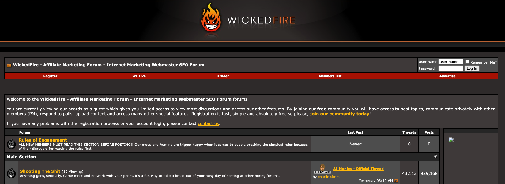 wicked fire affiliate marketing forum